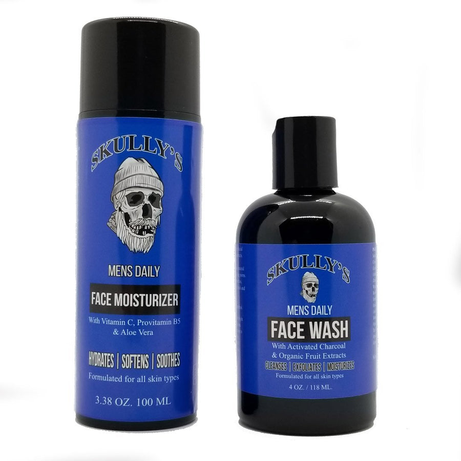 Mens Daily Face Care Combo Pack by Skully's Beard Oil