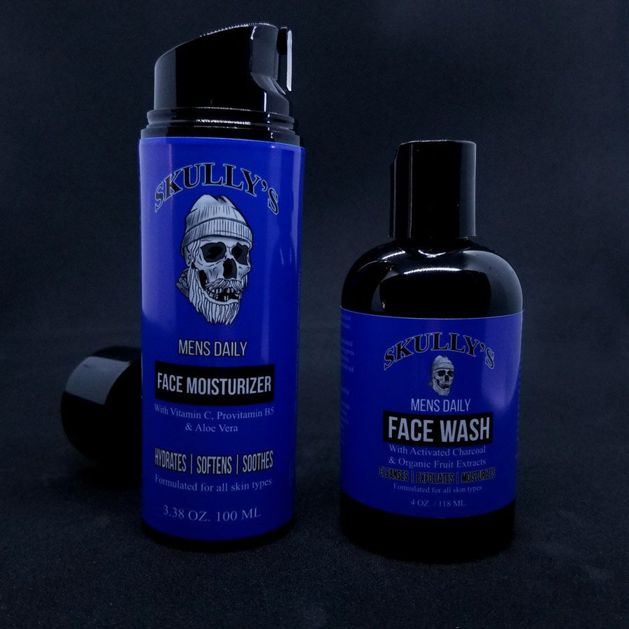 Mens Daily Face Care Combo Pack by Skully's Beard Oil