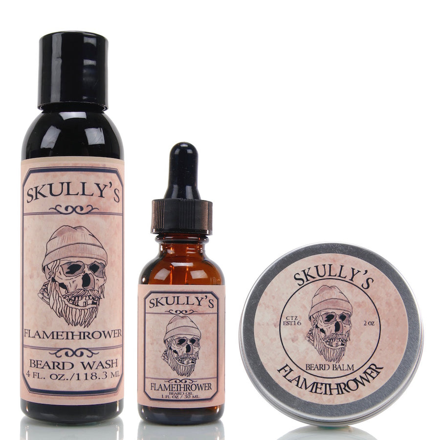 Beard Oil, Beard Balm & Beard Wash Combo Pack ( Your choice of scent) - Skully's Ctz Beard Oil