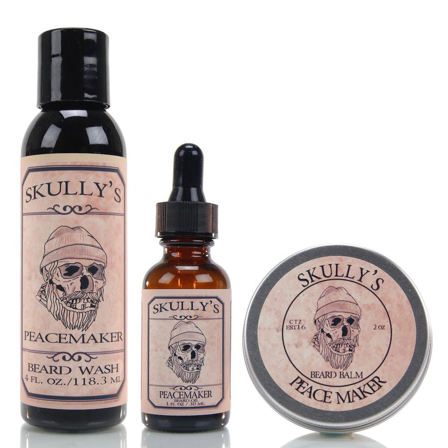 Peacemaker Beard Oil, Beard Balm & Beard Wash Combo Pack