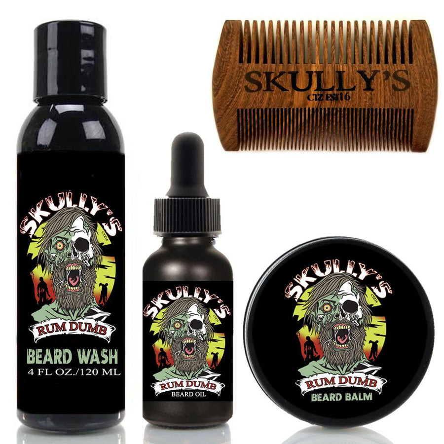 Rum Dumb Beard Care Kit (Beards Never Die Collection)