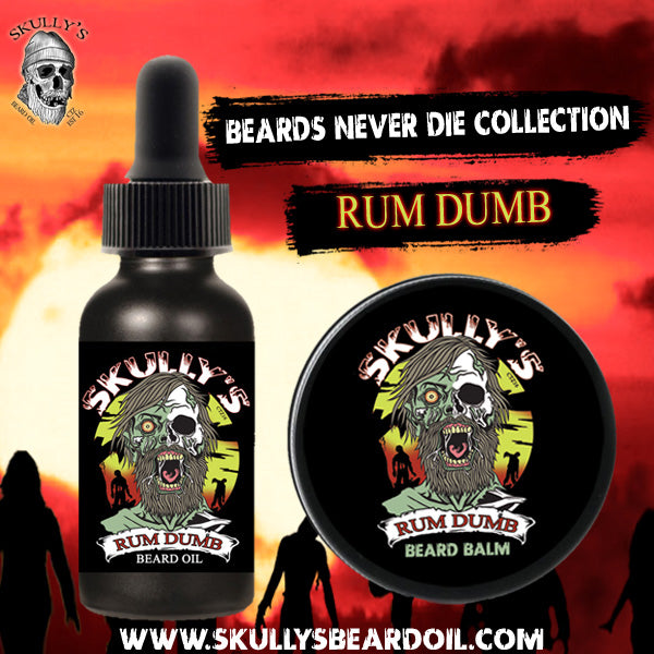 Rum Dumb Beard Oil & Beard Balm Combo Pack (Beards Never Die Collection)