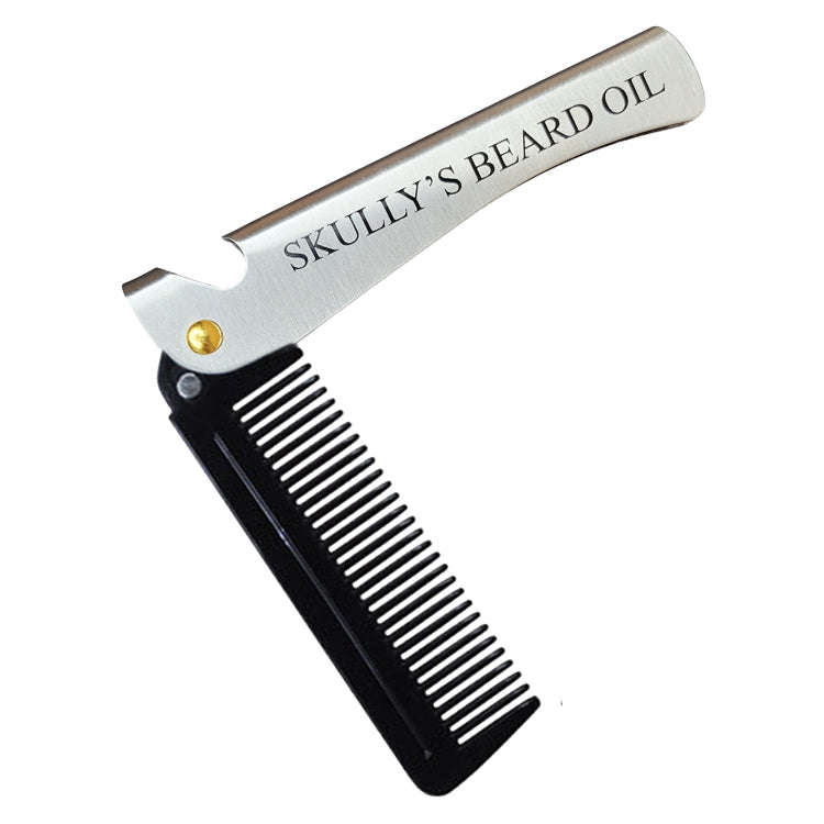 beard stainless steel folding comb, folding comb, folding pocket comb, pocket comb