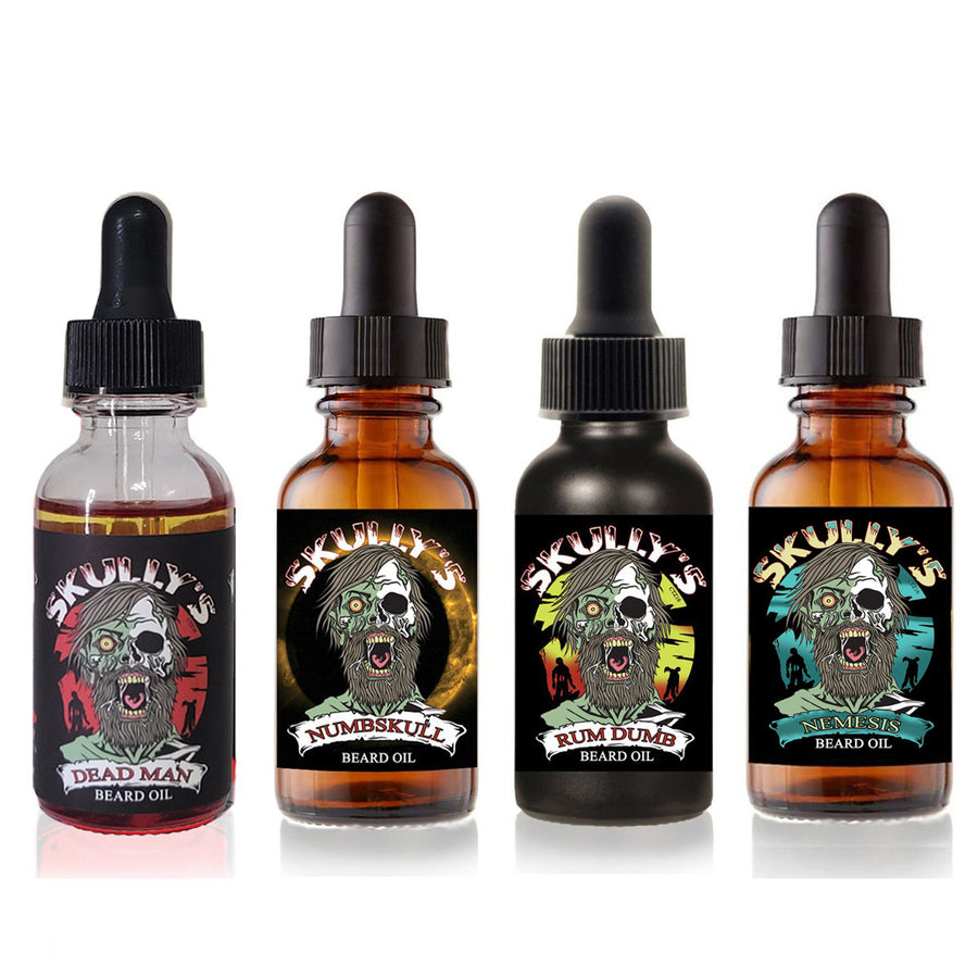 Skully's Beards Never Die Beard Oil Collection - 4 Pack