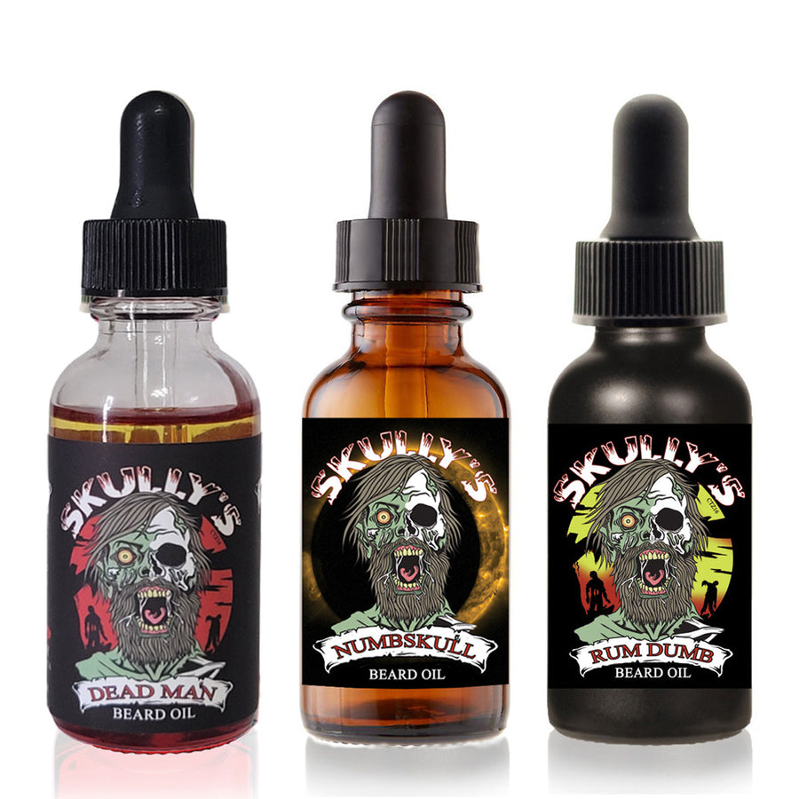 Skully's Beards Never Die Beard Oil Collection - 3 Pack